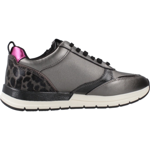 Tamaris Dames Pewter Zilver Roze Fashion Veterschoenen met Rits