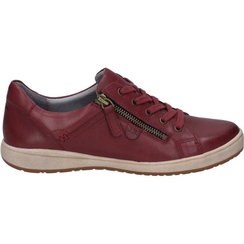 Josef Seibel Caren 12 Dames Leren Sneakers Bordeaux