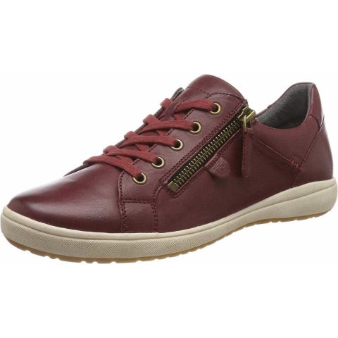 Josef Seibel Caren 12 Dames Leren Sneakers Bordeaux