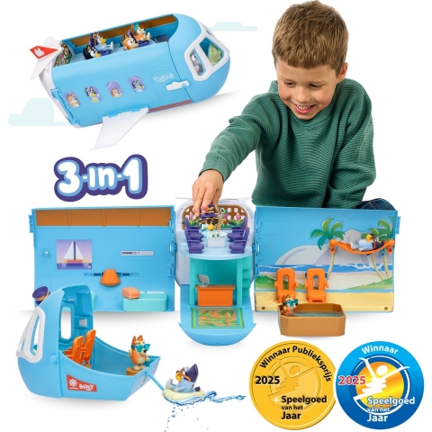 Bluey Mega 3in1 Vliegtuig + Geluid