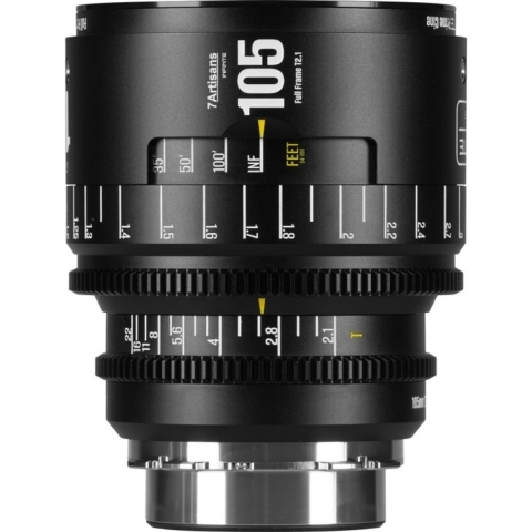 7Artisans INFINTE 105mm T2.1 Full-Frame Zwart - EF-mount