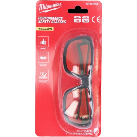 Milwaukee Performance Veiligheidsbril Geel - 4932478928