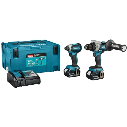 Makita DLX2545TJ Accu combiset 2-delig (DDF492 + DTD153) 18V 5.0Ah in Mbox