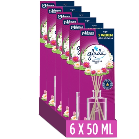 6x Glade Geurstokjes Relaxing Zen 50 ml