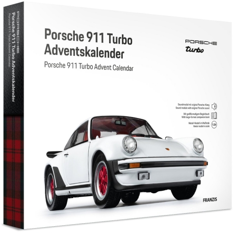 Franzis Porsche 911 Turbo Grand Prix White Adventskalender modelvoertuig