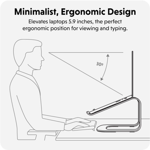 Hyper Space Ergonomic Laptop Stand bevestiging