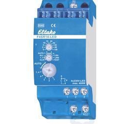 Eltako F4SR14-LED Schakelactor RS485 4-kanaals DIN-rails Schakelvermogen (max.) 1800 W