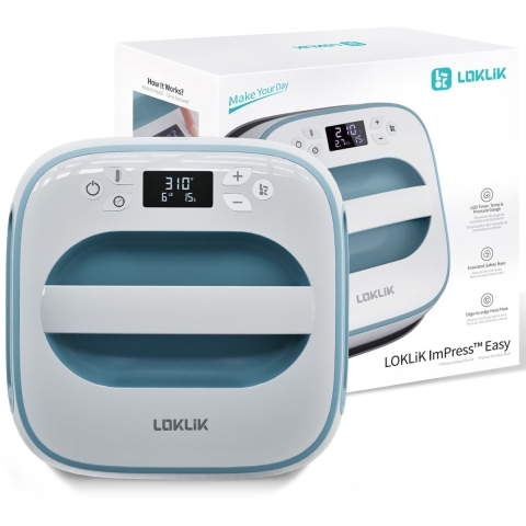 Loklik Easy Heat Press Verwarmingspers Blauw