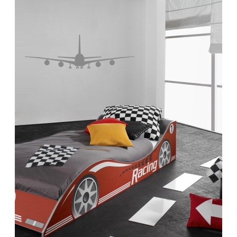 vliegtuig muursticker