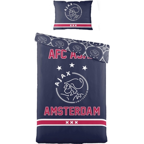 dekbedovertrek blauw, 140 x 200 cm