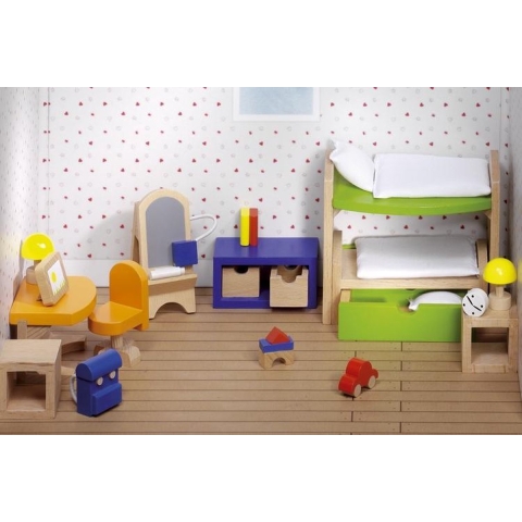 poppenhuis kinderslaapkamer
