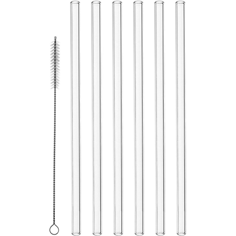 Montana Rietjes glas + borsteltje 23cm