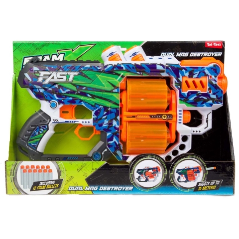 FOAM STRIKEX Pistool Fast L + 12 pijlen