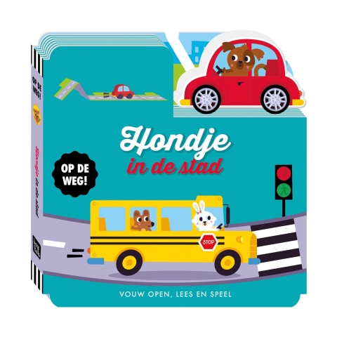 Op de weg - Hondje in de stad