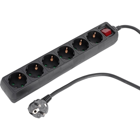 Grundig Stekkerdoos schakelaar 6-voudig