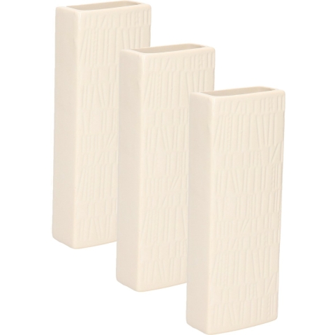 Waterverdamper - 6x - warm wit - keramiek - 400 ml - radiatorbak luchtbevochtiger - 7 x 18,5 cm -