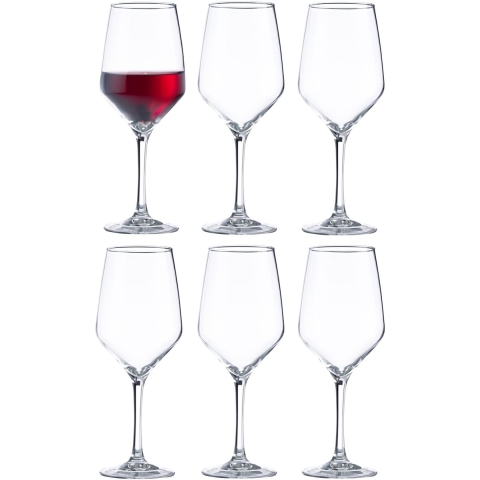 Vicrila wijnglazen Grigio - 12x stuks - voor rode en witte wijn - 580 ml -