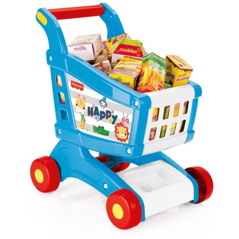 Dolu Fisher Price Boodschappenkar + Accessoires Wit/Blauw/Rood