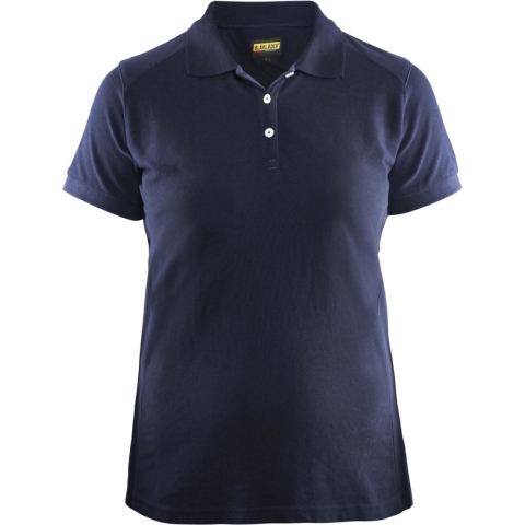 Blåkläder Dames poloshirt piqué 33901050 | Marineblauw | Maat M - 7330509479292