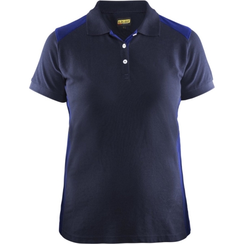Blåkläder Dames poloshirt piqué 33901050 | Marineblauw/Korenblauw | Maat XXL - 7330509479407