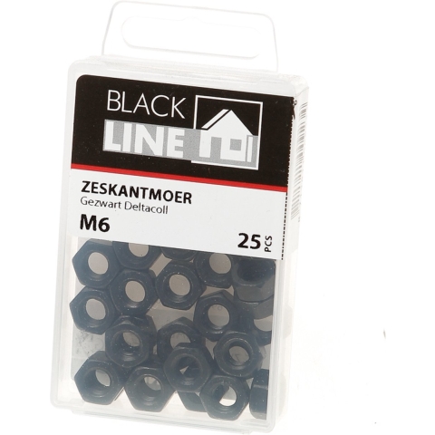 Waelbers Blackline SLOTBOUT+MOER+SLUITRING HCP ZWART M8X60 (6 x 5 st) - 981027.43