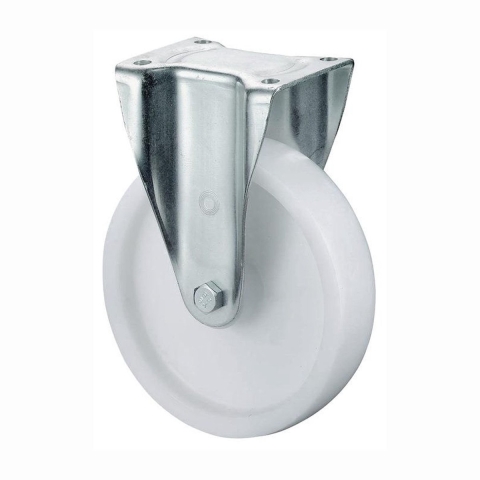 BS Rollen Bokwiel voor zware lasten | wiel-d. 125 mm draagvermogen 600 kg | kunststof | plaat L138xB110 mm | 1 stuk - N110.B10.127 N110.B10.127