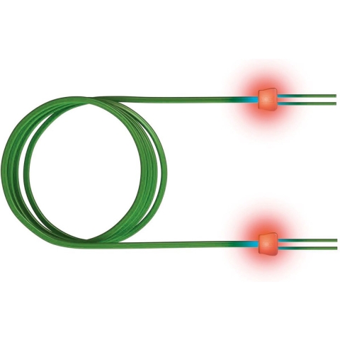 saCon glasvezel LED patchkabel duplex 50/125µm OM3, LC/SC , turkoois, 1 m