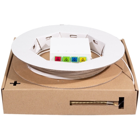 LogiLink FB4SC30 Glasvezel Optische vezel Aansluitkabel 30 m Wit Singlemode OS2