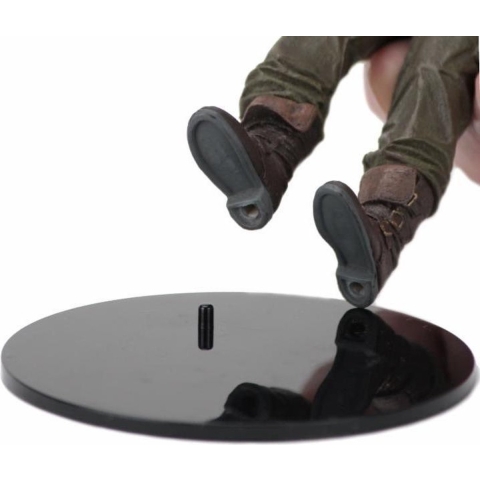 Black Action Figure Display Stands, 10 stuks Standaard