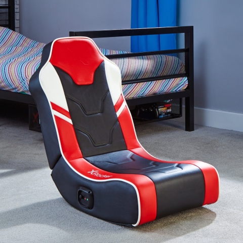 Shadow 2.0 Stereo AudioFloor Rocker Gaming Chair - Red