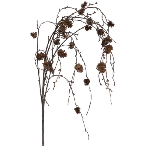 Kunsttak Larix XL bruin 133x12x8cm