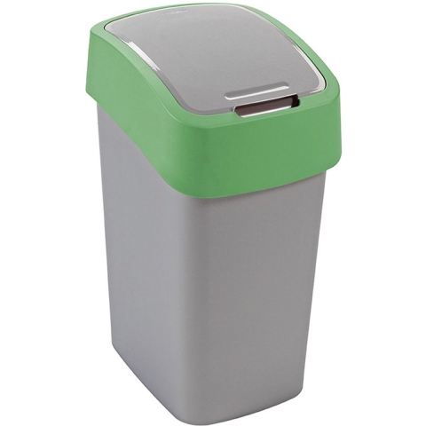 Curver Pacific Flip Bin 45L zilver/groen