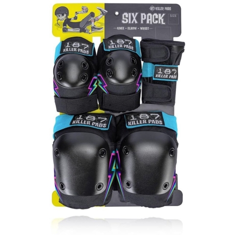 187 Killer Pads - Six Pack Electric Bolt - Beschermset - S/M