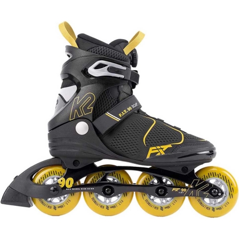 K2 - F.I.T. 90 Boa Gray Mustard - Fitness Tour Skates - 42