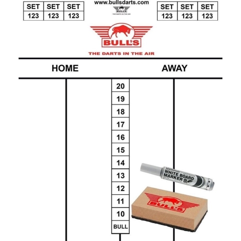 Bulls Flex scorebord SET 35x25 cm