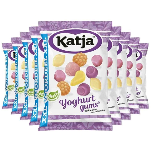 9x Katja Yoghurtgums XXL 410 gr