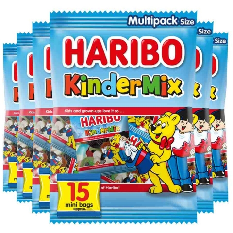 6x Haribo Kindermix Uitdeelzakjes 375 gr