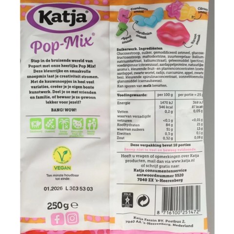 6x Katja Pop Mix 250 gr