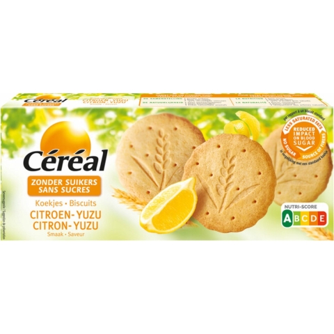 6x Céréal Koekjes Citroen&Yuzu 132 gr