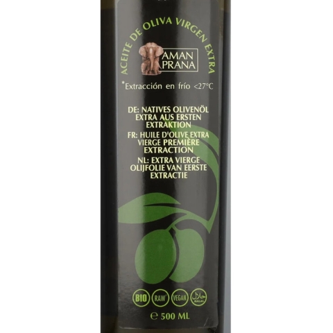 3x Aman Prana Olijfolie Extra Vierge 500 ml