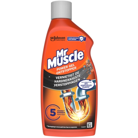 4x Mr. Muscle Power Gel Ontstopper 500 ml