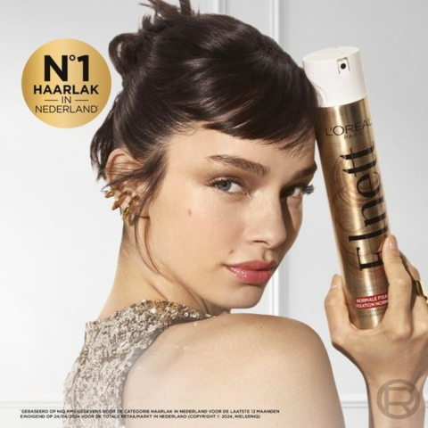 3x L'Oréal Elnett Satin Haarspray Normale Fixatie 400 ml