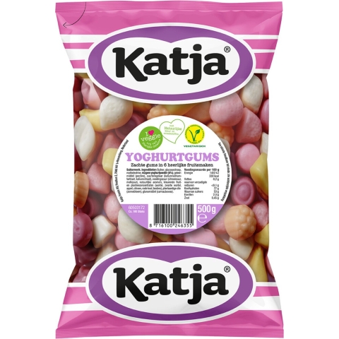 9x Katja Yoghurtgums 500 gr