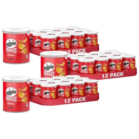 2x Pringles Chips Original 12 x 40 gr