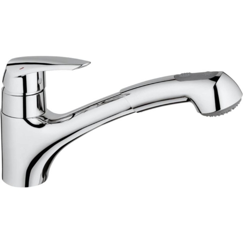 GROHE Eurodisc - Keukenkraan - Uittrekbare handdouche 140° draaibereik - Chroom