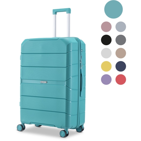 SKYCASES Urban Adventurer - Medium Reiskoffer - Cijferslot - 44x27x66cm - 79L - Groen