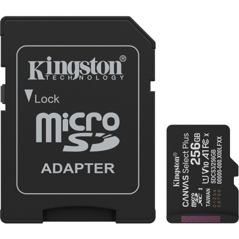 Kingston Canvas Select Plus 256 GB MicroSDXC geheugenkaart