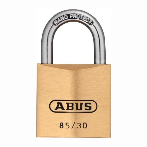 ABUS Cilinderhangslot | breedte slotlichaam 30 mm | messing verschillendsluitend | 1 stuk - 80629 80629