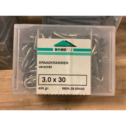 Waelbers HOMEFIX DRAADKRAM VZ 3.0X30 (8 x 400GR) - 8 Stuk(s) - 981721.26