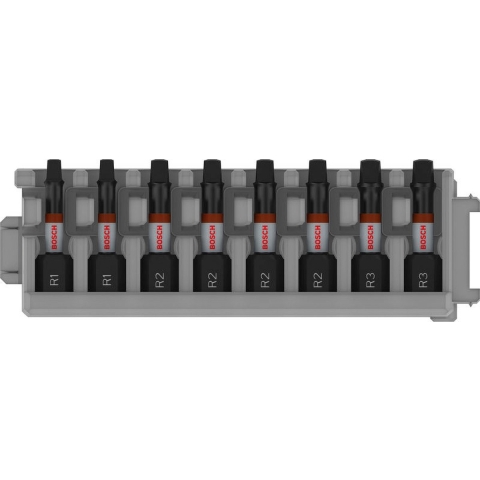 Bosch Accessoires PRO R Impact bits | R1 (x2) | R2 (x4) | R3 (x2) | 55 mm | 8 stuks - 2608521U58
